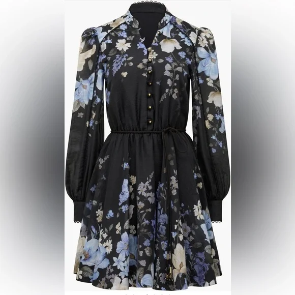 Ever New Vienna Floral Mini Dress 8 - Picture 1 of 9